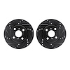 8002-91001 Drilled/Slotted Brake Rotors [Black], 2012-2015 Lexus/Toyota/Scion, Position: Front - image 1