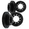 8004-48049 Drilled/Slotted Brake Rotors [Black], 1994-2005 Multiple Makes/Models, Position: Front and Rear - image 1