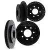 8004-54162 Drilled/Slotted Brake Rotors [Black], 1997-2004 Ford/Lincoln/Mercury/Mazda, Position: Front and Rear - image 1