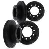8004-54224 Drilled/Slotted Brake Rotors [Black], 1999-2001 Ford/Lincoln/Mercury/Mazda, Position: Front and Rear - image 1
