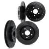 8004-92030 Drilled/Slotted Brake Rotors [Black], 2007-2013 Ford/Lincoln/Mercury/Mazda, Position: Front and Rear - image 1