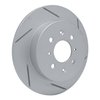 810-59031R Geoperformance Slotted Brake Rotor, 2001-2005 Acura/Honda, Position: Rear Right - image 2