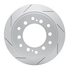 810-76127L Geoperformance Slotted Brake Rotor, 2001-2009 Lexus/Toyota/Scion, Position: Rear Left - image 1