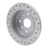 820-01011L Geoperformance Drilled Brake Rotor, 2004-2010 Multiple Makes/Models, Position: Rear Left - image 4