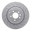 820-11020R Geoperformance Drilled Brake Rotor, 2010-2013 Land Rover, Position: Rear Right - image 1