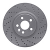 820-11025R Geoperformance Drilled Brake Rotor, 2015-2019 Multiple Makes/Models, Position: Front Right - image 1