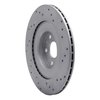 820-27054L Geoperformance Drilled Brake Rotor, Fits Select Multiple Makes/Models, Position: Rear Left - image 4