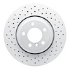 820-31059L Geoperformance Drilled Brake Rotor, 2002-2005 BMW, Position: Rear Left - image 1