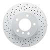 820-31067L Geoperformance Drilled Brake Rotor, 2006-2013 BMW, Position: Front Left