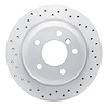 820-31081L Geoperformance Drilled Brake Rotor, 2006-2015 BMW, Position: Rear Left - image 1