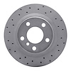 820-31111L Geoperformance Drilled Brake Rotor, 2012-2021 BMW, Position: Rear Left