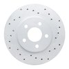 820-39009R Geoperformance Drilled Brake Rotor, 1995-2000 Mopar, Position: Front Right - image 1