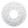820-40110L Geoperformance Drilled Brake Rotor, Fits Select Mopar, Position: Front Left