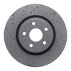 820-42007L Geoperformance Drilled Brake Rotor, Fits Select Mopar, Position: Front Left - image 1
