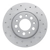 820-42012L Geoperformance Drilled Brake Rotor, Fits Select Mopar, Position: Rear Left - image 1