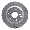 820-47022R Geoperformance Drilled Brake Rotor, 1988-1996 GM, Position: Rear Right - image 1