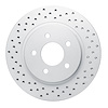 820-54058L Geoperformance Drilled Brake Rotor, 2005-2014 Ford/Lincoln/Mercury/Mazda, Position: Rear Left - image 1
