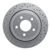 820-54092L Geoperformance Drilled Brake Rotor, 2010-2011 Ford/Lincoln/Mercury/Mazda, Position: Rear Left - image 1