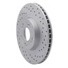 820-59045R Geoperformance Drilled Brake Rotor, 2002-2015 Acura/Honda, Position: Front Right - image 2