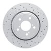 820-59058R Geoperformance Drilled Brake Rotor, Fits Select Acura/Honda, Position: Front Right - image 1