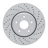 820-59063R Geoperformance Drilled Brake Rotor, Fits Select Acura/Honda, Position: Front Right - image 1