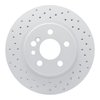 820-63024L Geoperformance Drilled Brake Rotor, 1992-1999 Mercedes-Benz, Position: Rear Left - image 1