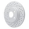 820-63024L Geoperformance Drilled Brake Rotor, 1992-1999 Mercedes-Benz, Position: Rear Left - image 2