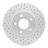 820-63040L Geoperformance Drilled Brake Rotor, 1998-2009 Multiple Makes/Models, Position: Rear Left - image 1