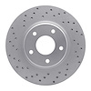 820-67049L Geoperformance Drilled Brake Rotor, 2002-2006 Infiniti/Nissan, Position: Front Left - image 1