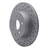 820-67055L Geoperformance Drilled Brake Rotor, Fits Select Infiniti/Nissan, Position: Rear Left - image 2