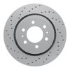 820-67085L Geoperformance Drilled Brake Rotor, 1998-2015 Infiniti/Nissan, Position: Front Left - image 1