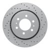 820-67091R Geoperformance Drilled Brake Rotor, 2004-2005 Infiniti/Nissan, Position: Front Right - image 1