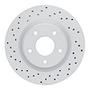 820-67100L Geoperformance Drilled Brake Rotor, 2011-2019 Infiniti/Nissan, Position: Front Left - image 1