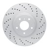 820-68011R Geoperformance Drilled Brake Rotor, 2007-2015 Infiniti/Nissan, Position: Front Right - image 1
