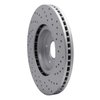 820-68012L Geoperformance Drilled Brake Rotor, Fits Select Infiniti/Nissan, Position: Front Left - image 4