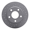 820-73021L Geoperformance Drilled Brake Rotor, 1999-2002 Audi/Volkswagen, Position: Rear Left - image 1