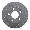 820-73021R Geoperformance Drilled Brake Rotor, 1999-2002 Audi/Volkswagen, Position: Rear Right - image 1