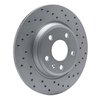820-73061R Geoperformance Drilled Brake Rotor, Fits Select Audi/Volkswagen, Position: Rear Right - image 2