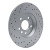 820-73061R Geoperformance Drilled Brake Rotor, Fits Select Audi/Volkswagen, Position: Rear Right - image 4