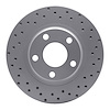 820-74018R Geoperformance Drilled Brake Rotor, 1997-2008 Audi/Volkswagen, Position: Rear Right,Front Right - image 1