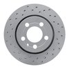 820-74022L Geoperformance Drilled Brake Rotor, 2000-2006 Audi/Volkswagen, Position: Rear Left - image 1