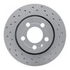 820-74022R Geoperformance Drilled Brake Rotor, 2000-2006 Audi/Volkswagen, Position: Rear Right - image 1