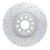 820-74034L Geoperformance Drilled Brake Rotor, Fits Select Multiple Makes/Models, Position: Front Left