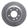 820-74048L Geoperformance Drilled Brake Rotor, 2003-2018 Multiple Makes/Models, Position: Rear Left