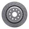 820-75021D Geoperformance Drilled Brake Rotor, 2007-2017 Lexus/Toyota/Scion, Position: Rear Left - image 1