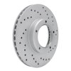 820-76096R Geoperformance Drilled Brake Rotor, 1984-1995 Lexus/Toyota/Scion, Position: Front Right - image 2