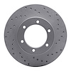 820-76102R Geoperformance Drilled Brake Rotor, 1986-1995 Lexus/Toyota/Scion, Position: Front Right - image 1