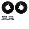 8202-48025 Drilled/Slotted Rotors w/Heavy-Duty Brake Pads Kit [Silver], 1976-1996 GM, Position: Front - image 1