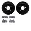 8202-48031 Drilled/Slotted Rotors w/Heavy-Duty Brake Pads Kit [Silver], 1990-2002 GM, Position: Front - image 1