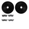 8202-48040 Drilled/Slotted Rotors w/Heavy-Duty Brake Pads Kit [Silver], 1993-1995 GM, Position: Front - image 1